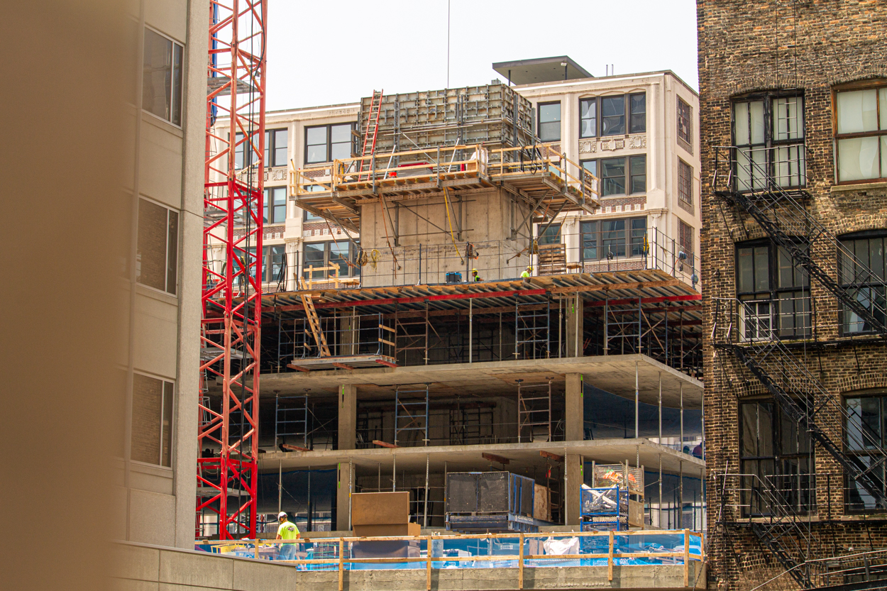 566 West Van Buren August 2026 construction progress