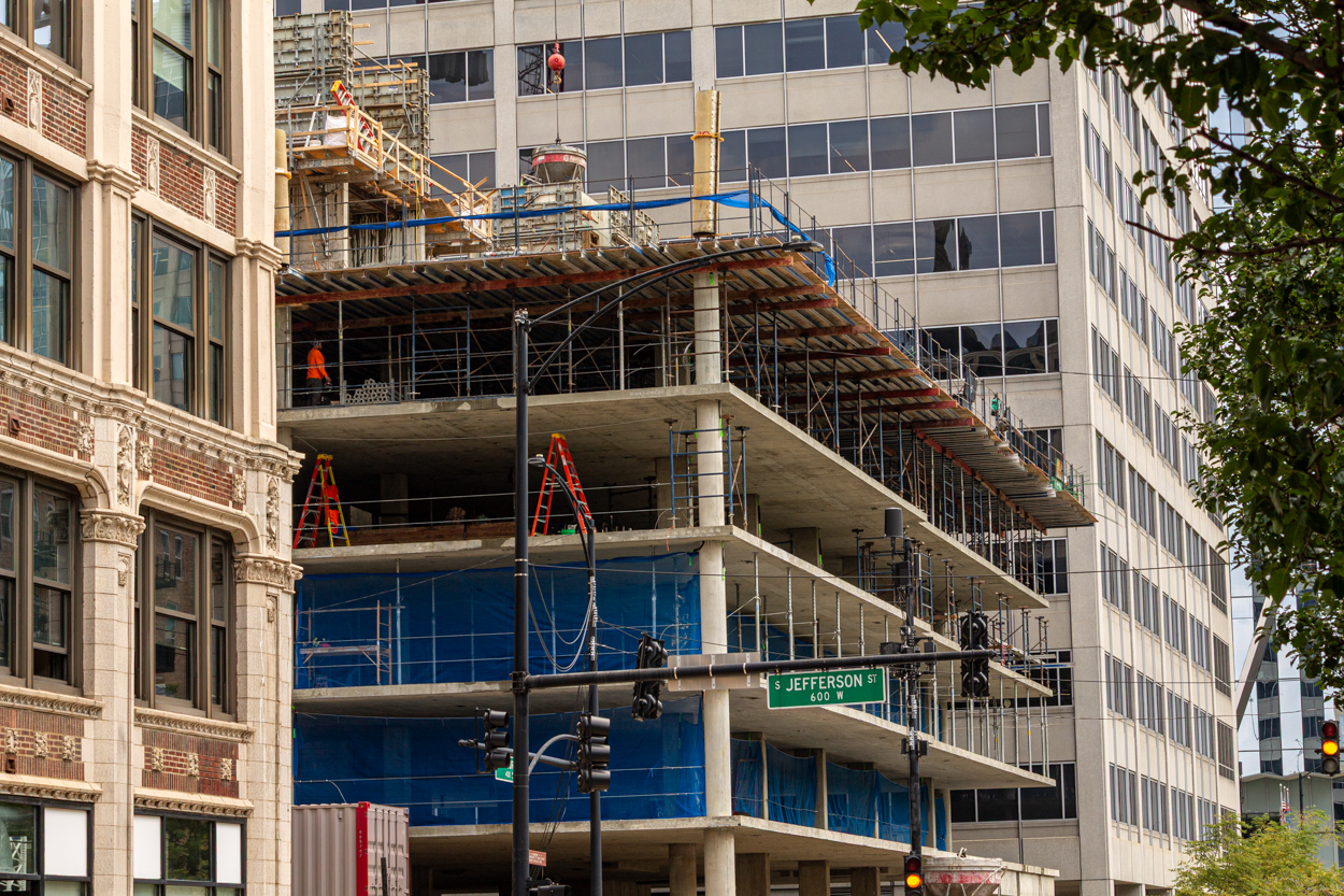 566 West Van Buren August 2026 construction progress