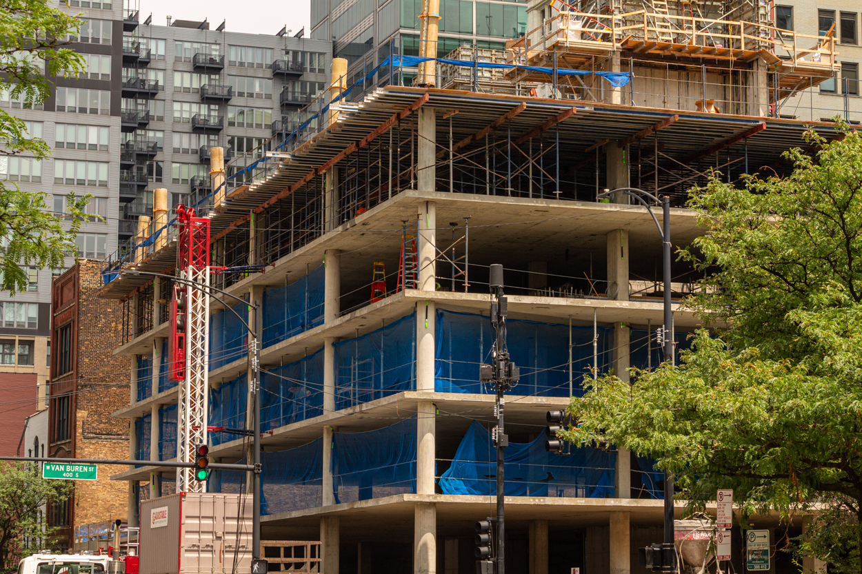566 West Van Buren August 2026 construction progress