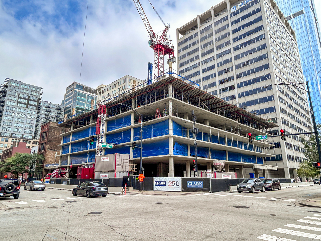 566 West Van Buren August 2026 construction progress