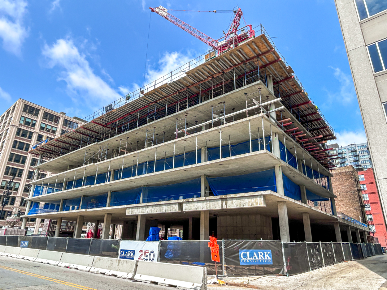 566 West Van Buren August 2026 construction progress