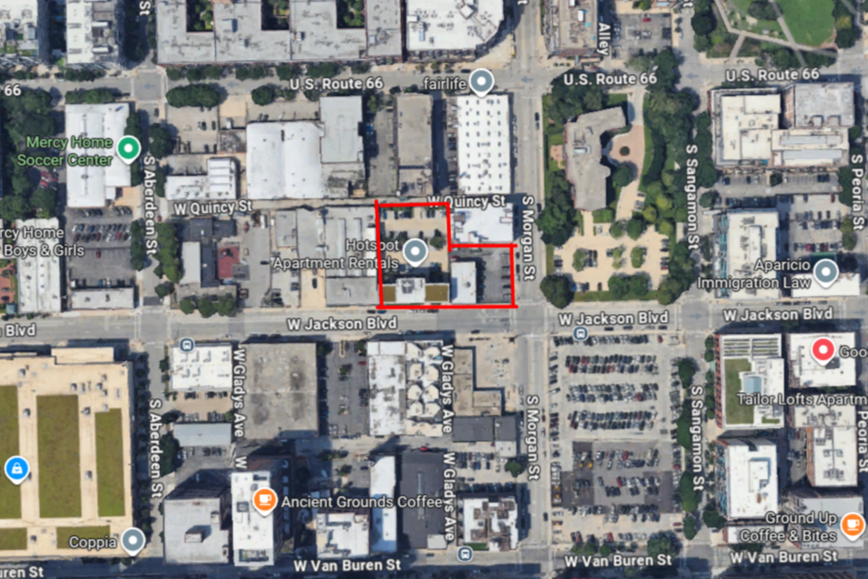 1000 West Jackson caissons permitted