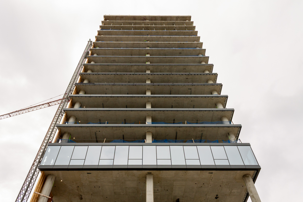 1010 South Wells first glass