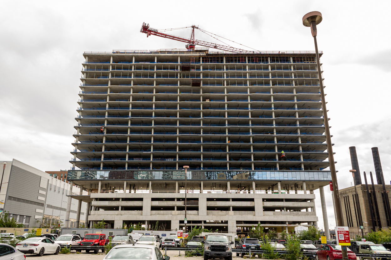 1010 South Wells first glass