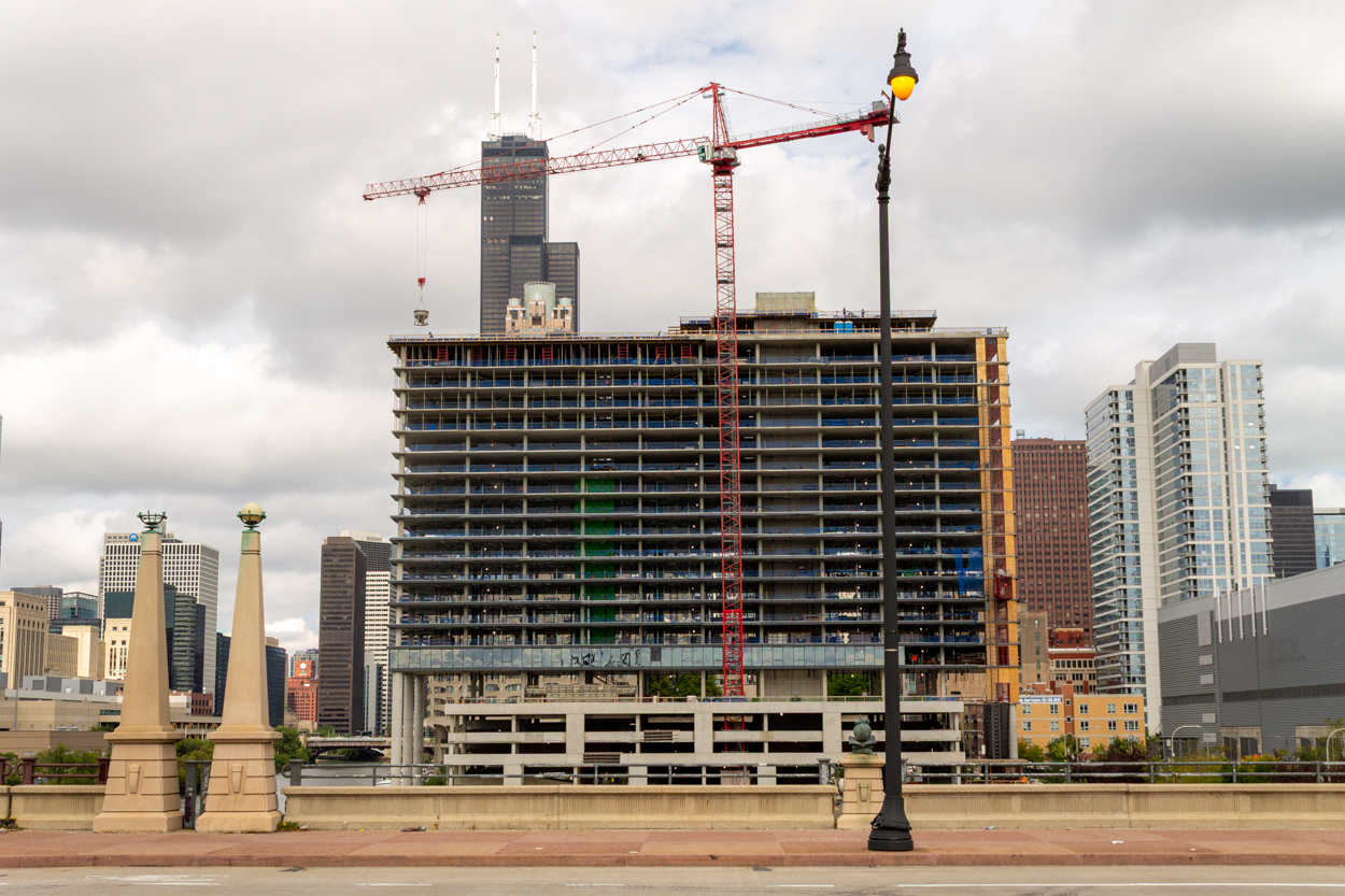 1010 South Wells first glass