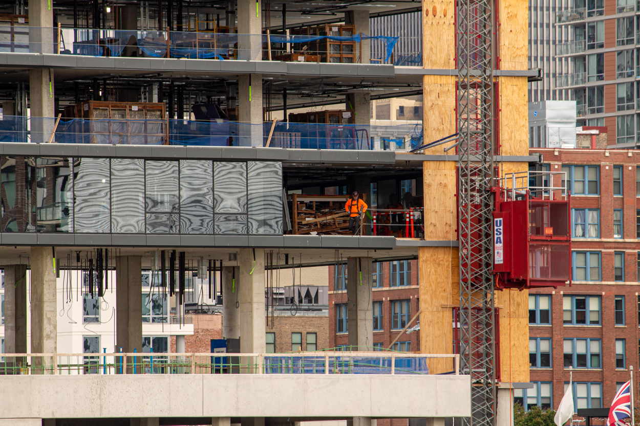 1010 South Wells first glass