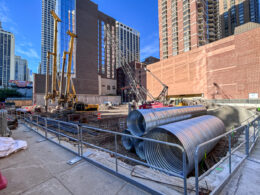 7 West Elm caisson work