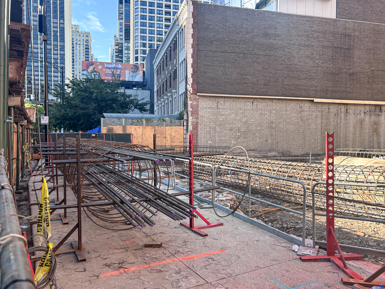 7 West Elm caisson work