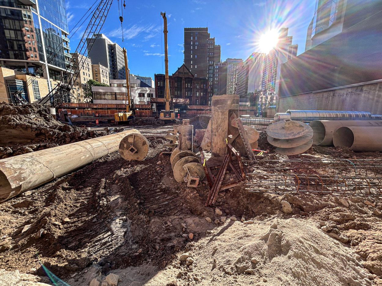 7 West Elm caisson work