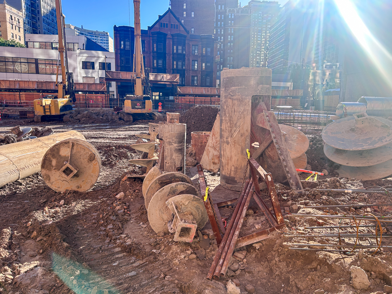 7 West Elm caisson work