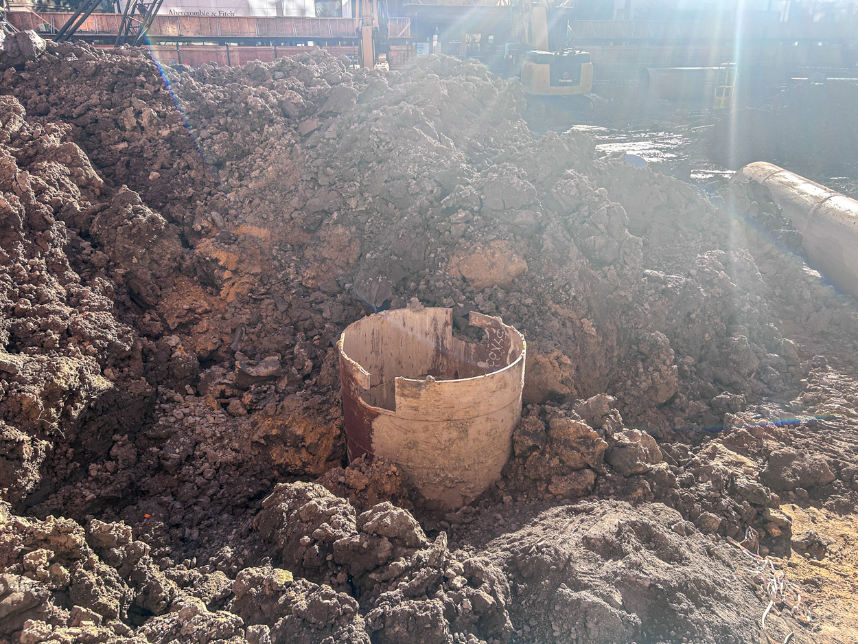 7 West Elm caisson work