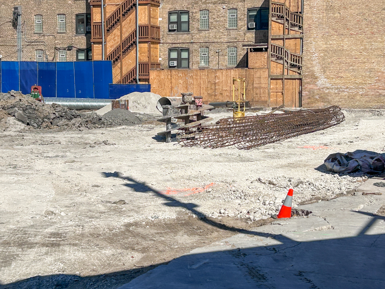 DePaul Athletics practice facility caisson work