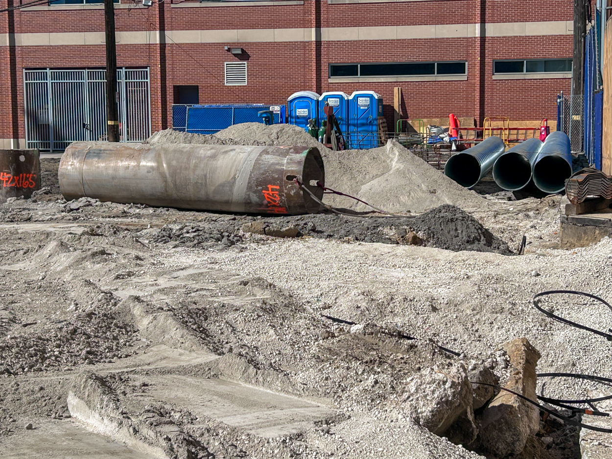 DePaul Athletics practice facility caisson work