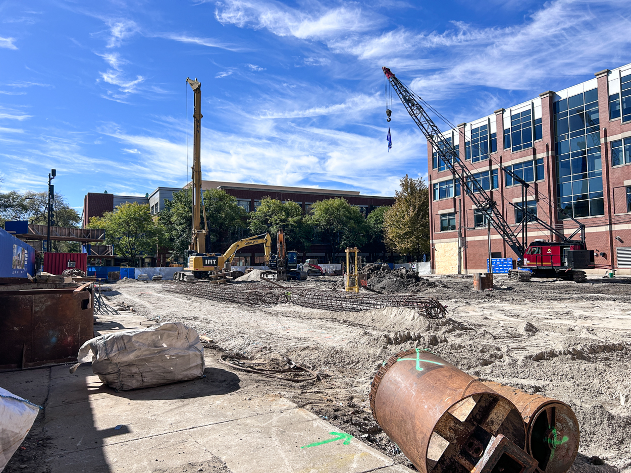 DePaul Athletics practice facility caisson work