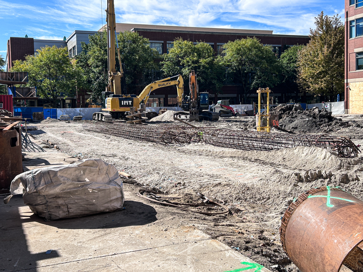 DePaul Athletics practice facility caisson work