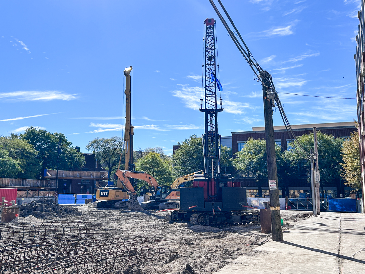 DePaul Athletics practice facility caisson work