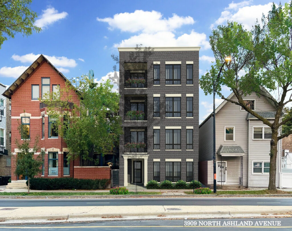 Demolition, Eight-Unit Construction Permits Issued For 3909 North Ashland Avenue In Lake View