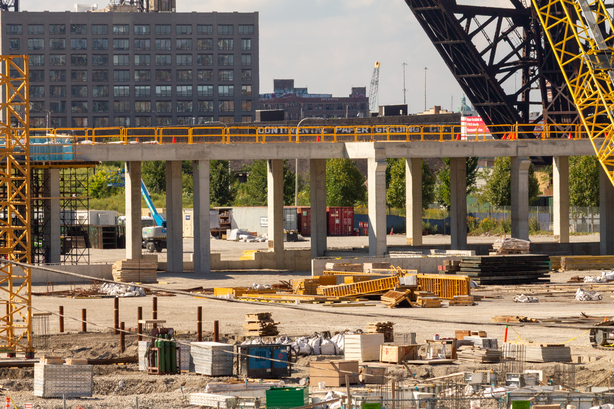 McDonald's Park east tower crane planted