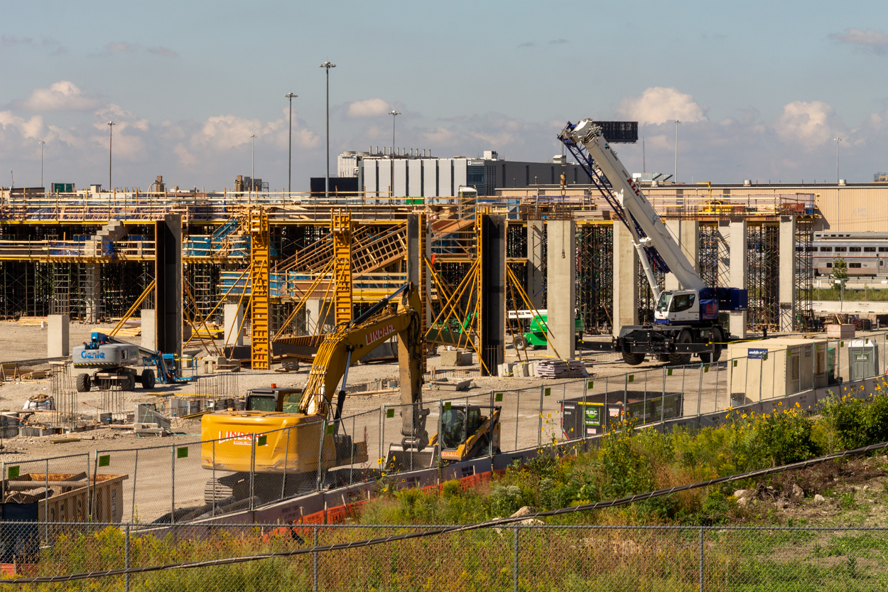 McDonald's Park east tower crane planted