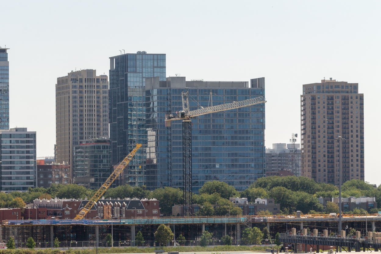 McDonald's Park east tower crane planted