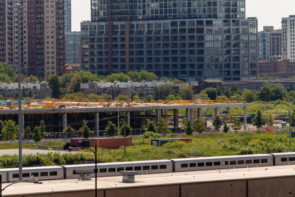 McDonald's Park east tower crane planted