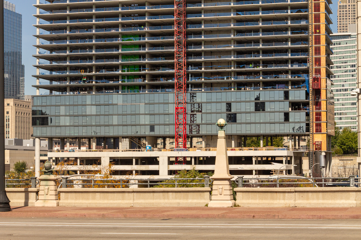 1010 South Wells glass curtain wall update October 2026