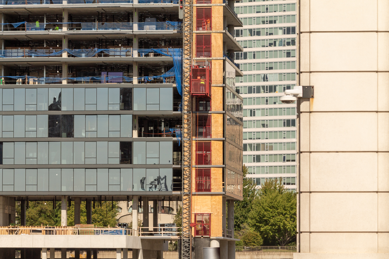 1010 South Wells glass curtain wall update October 2026