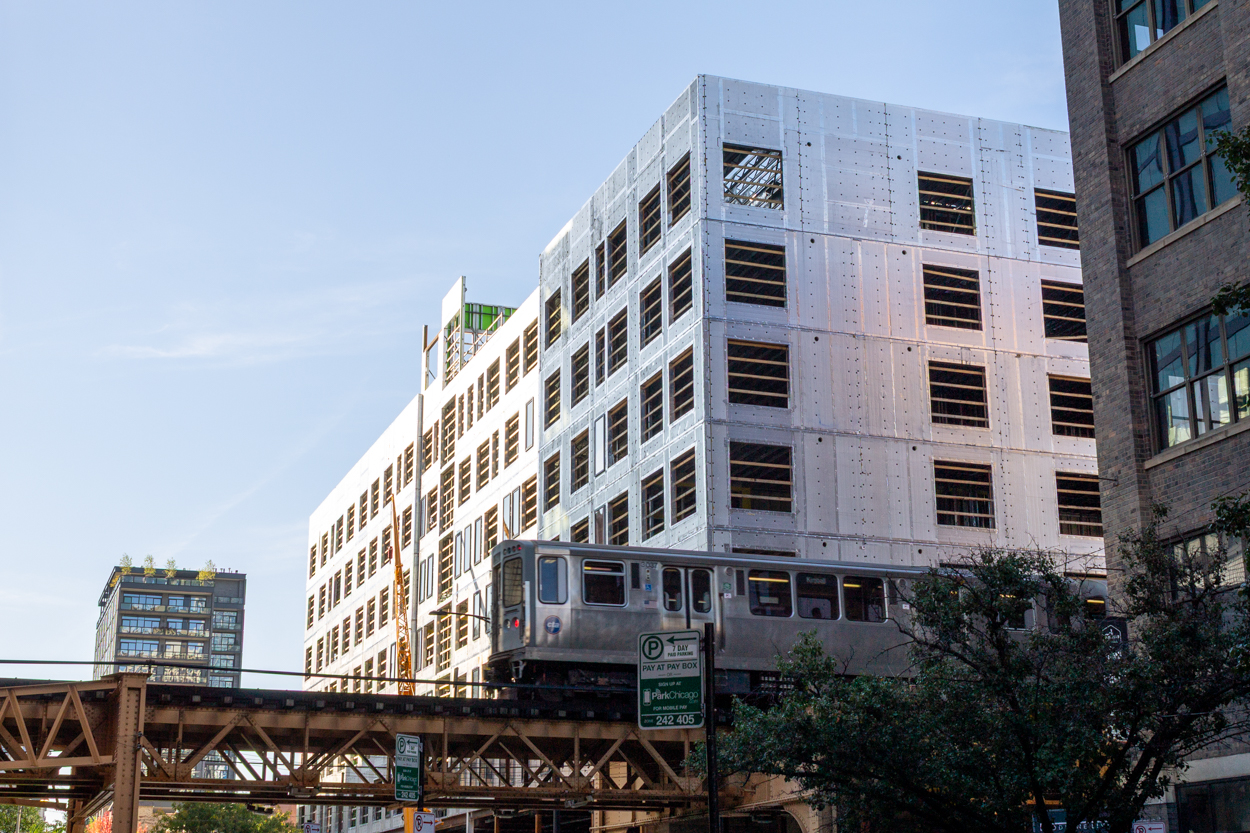 310 West Huron topped out, October 2026 update