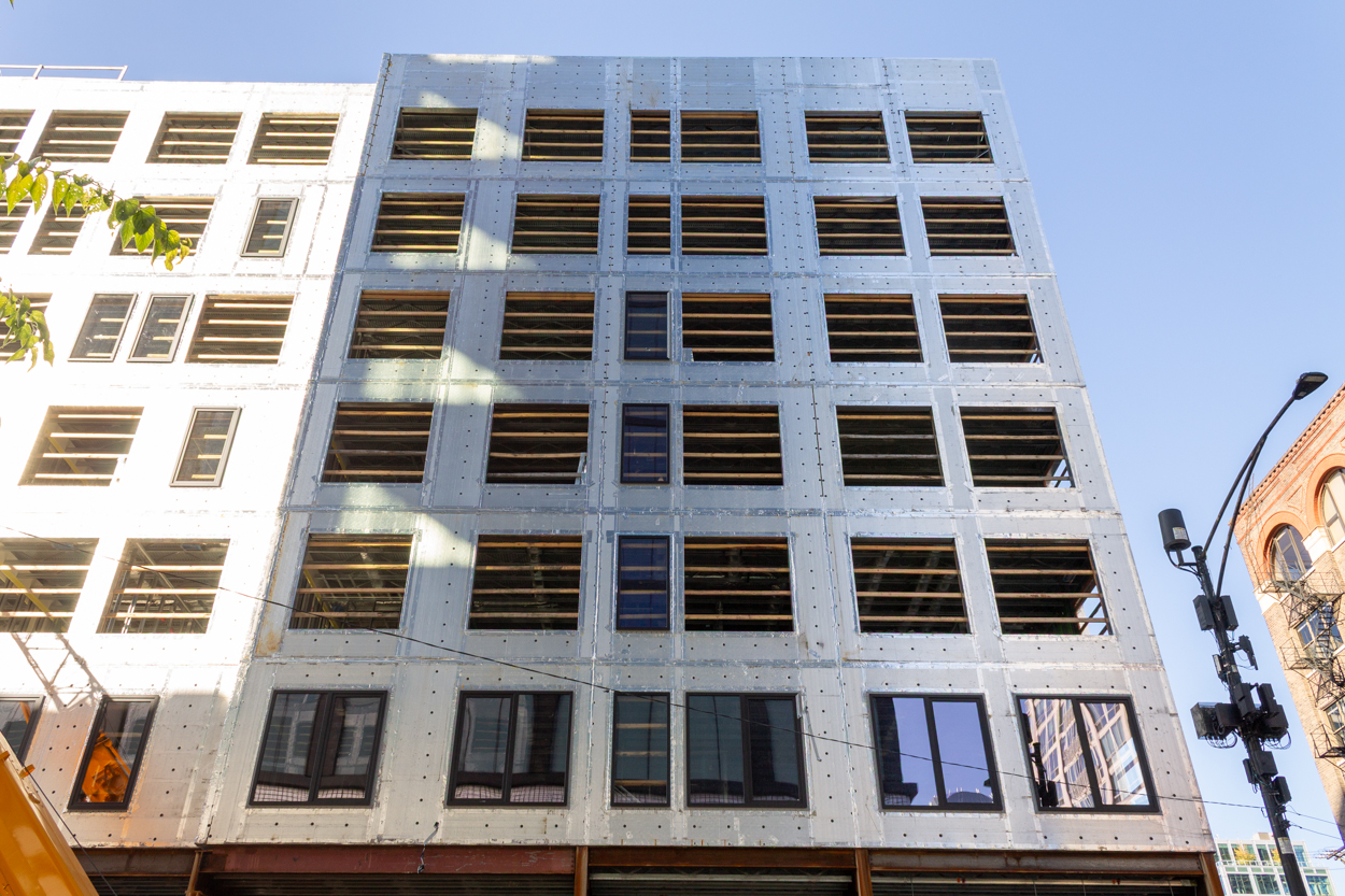 310 West Huron topped out, October 2026 update