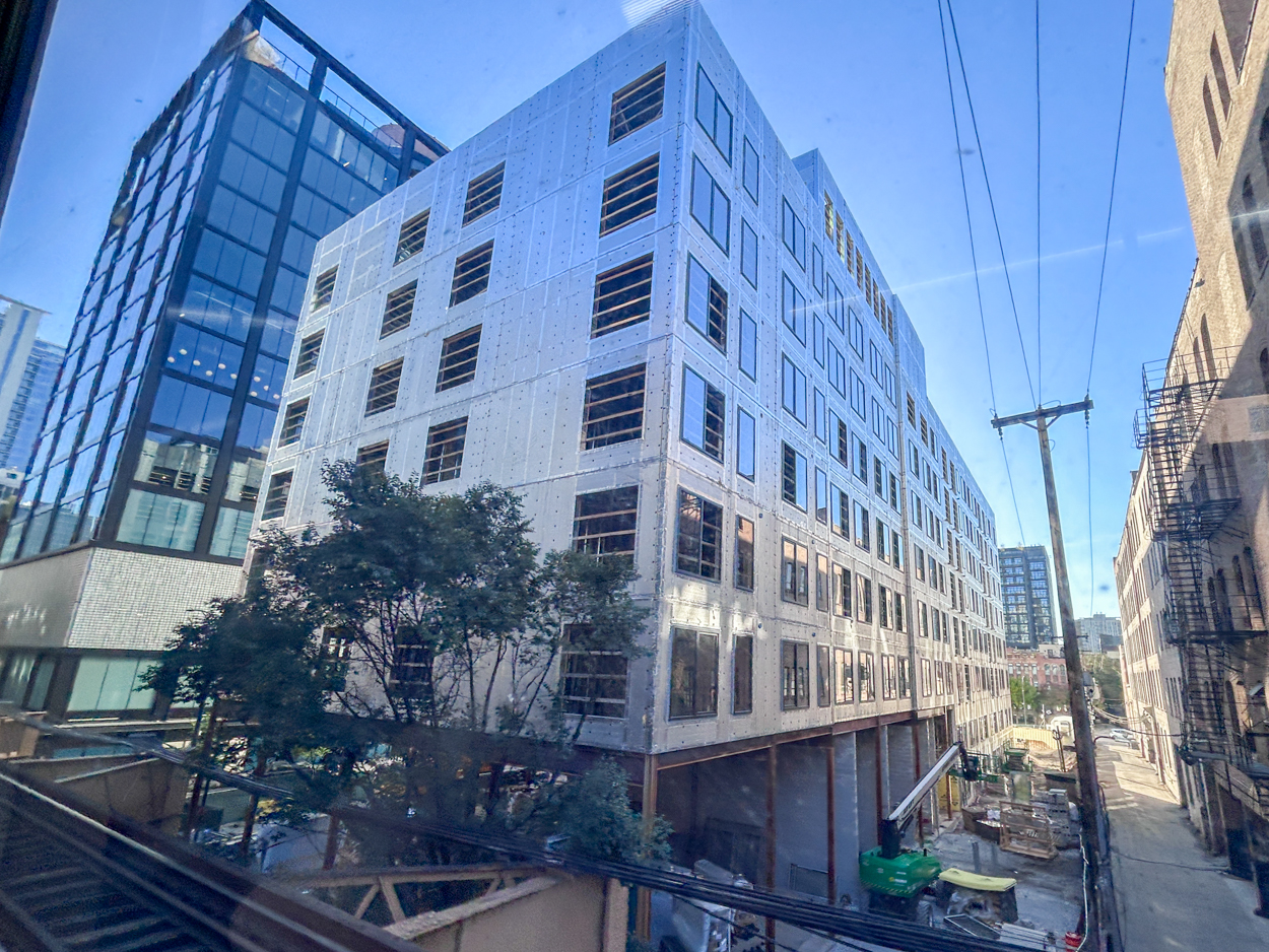 310 West Huron topped out, October 2026 update