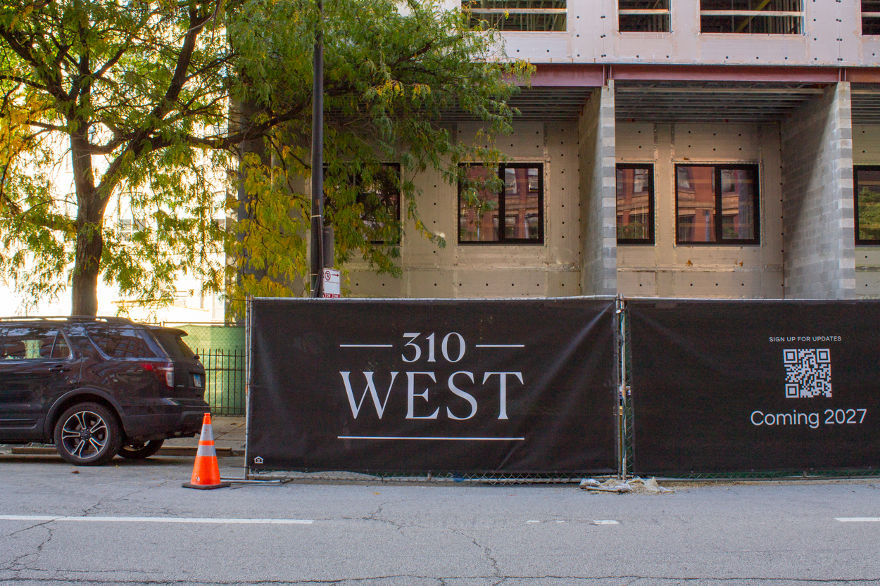 310 West Huron topped out, October 2026 update