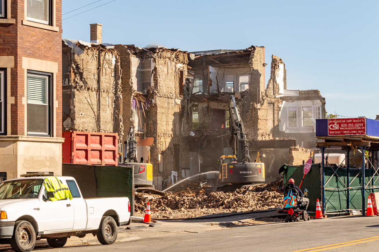 4006 North Sheridan demolition progress