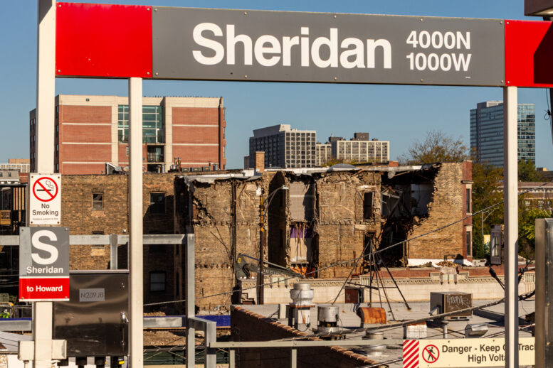 4006 North Sheridan demolition progress