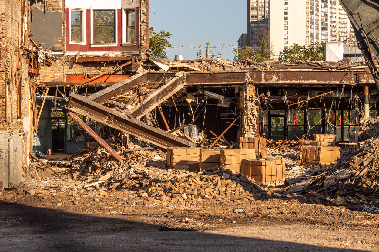 4006 North Sheridan demolition progress
