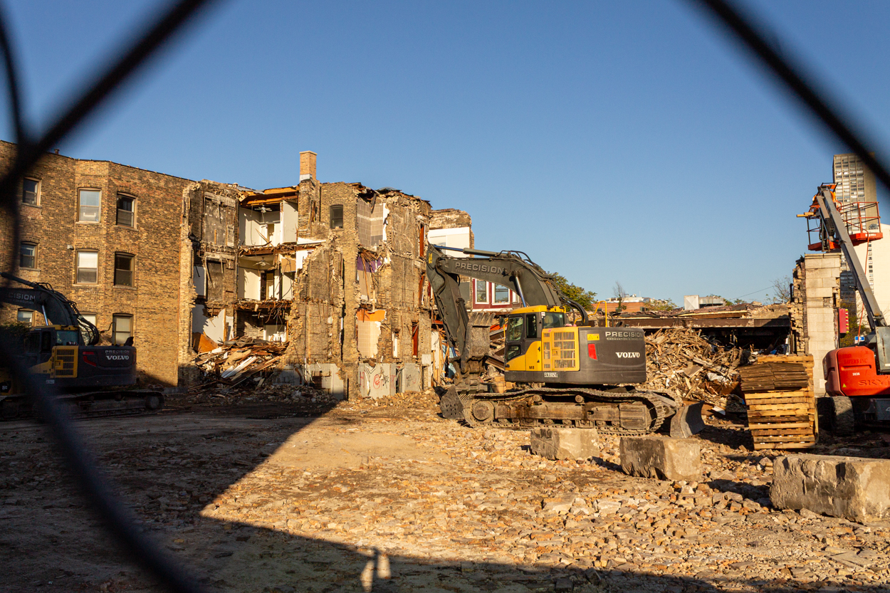 4006 North Sheridan demolition progress