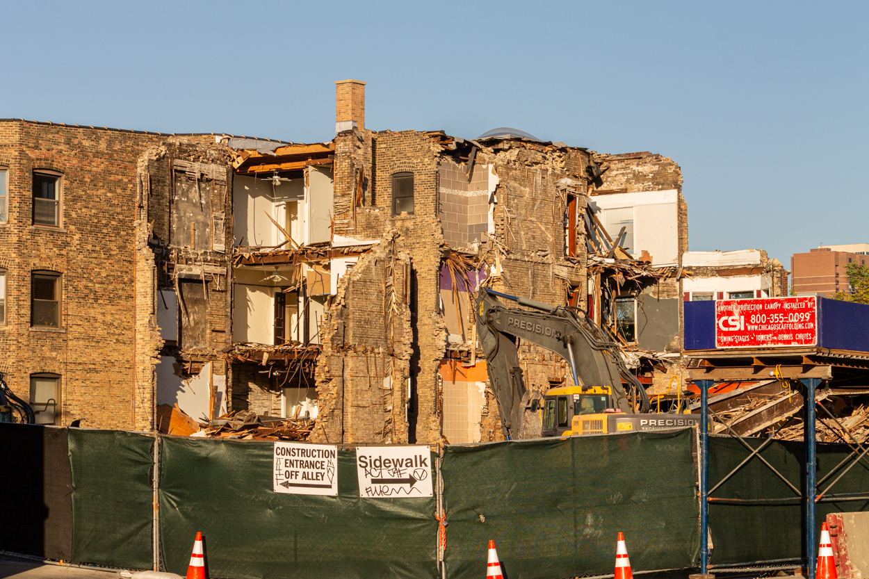 4006 North Sheridan demolition progress