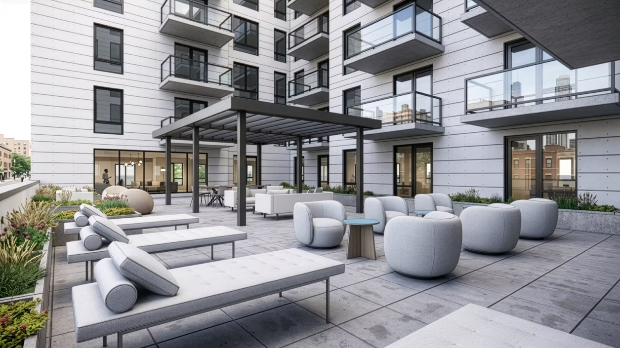 4006 North Sheridan Built Form rendering