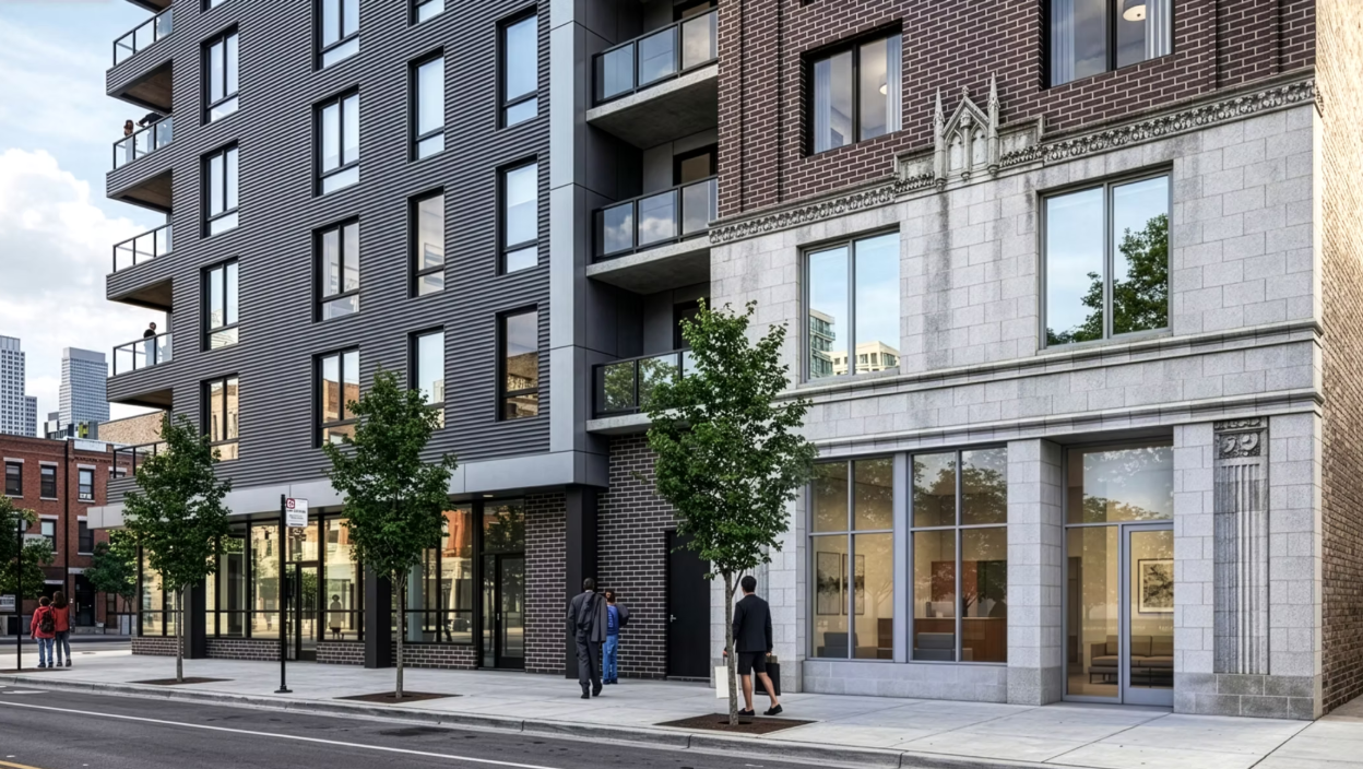 4006 North Sheridan Built Form rendering