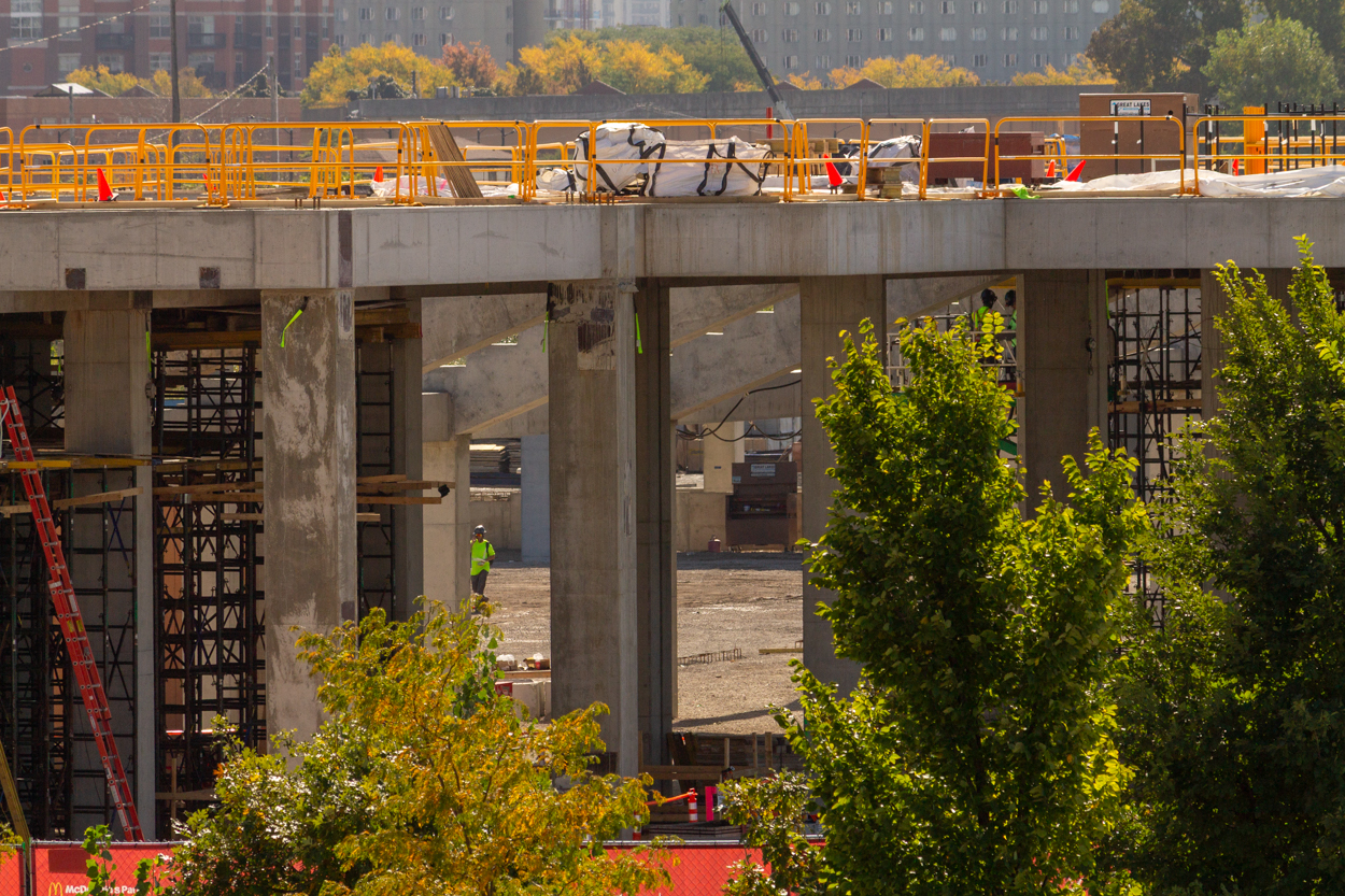 McDonald's Park west tower crane removed